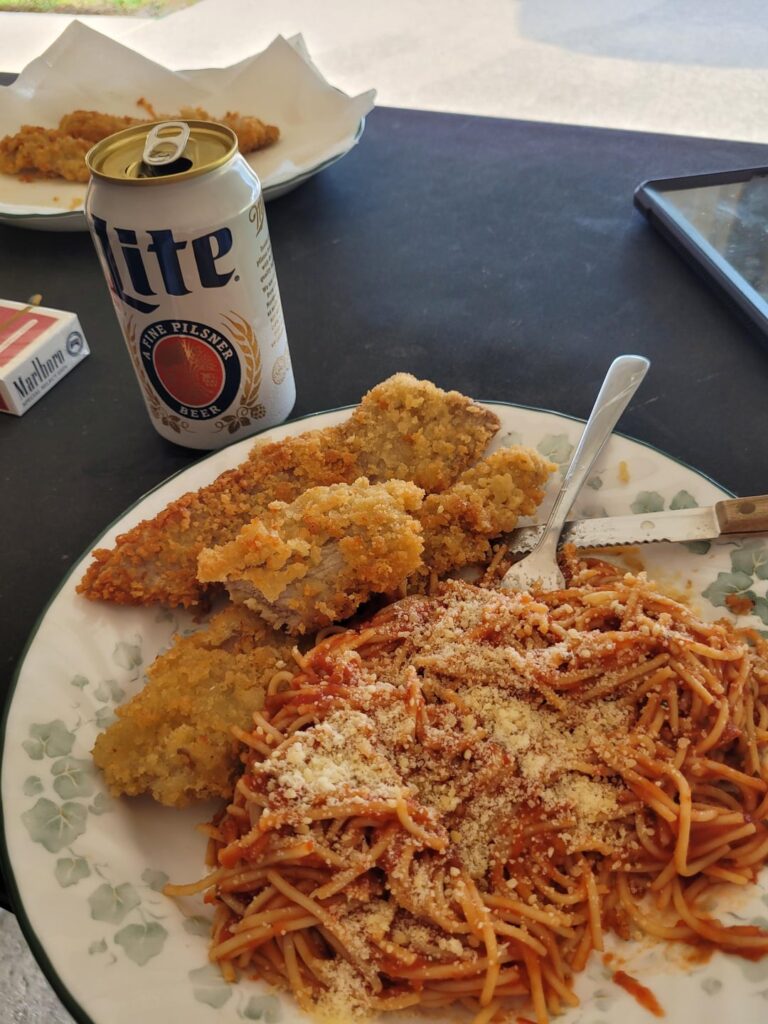 Veal cutlets n pasta