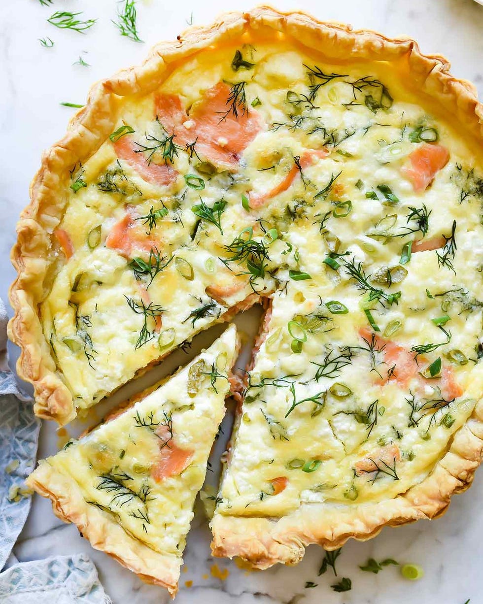 quiche recipes puffed pastry salmon quiche