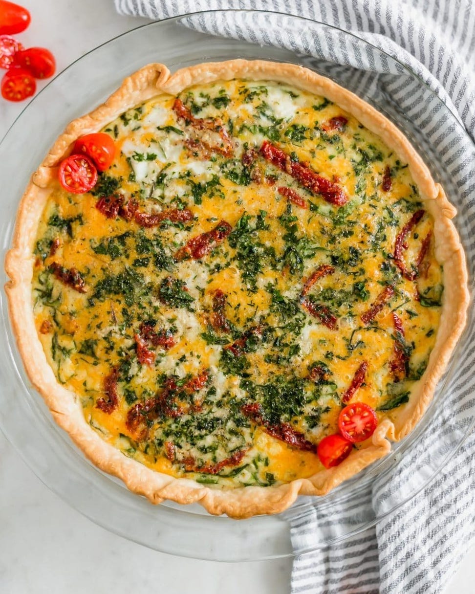 quiche recipes sun dried tomato quiche