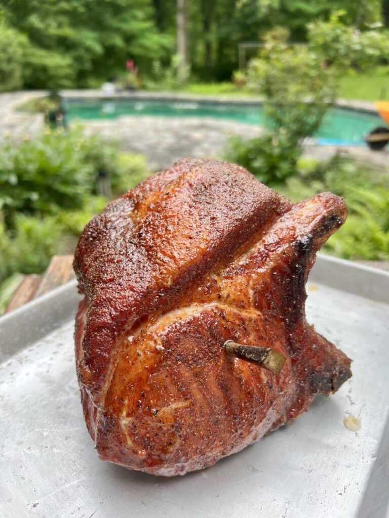 Smoked pork roast