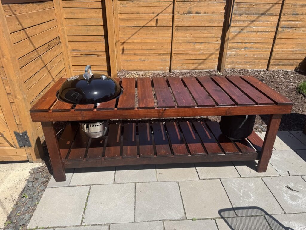 Finally finished the bbq table!