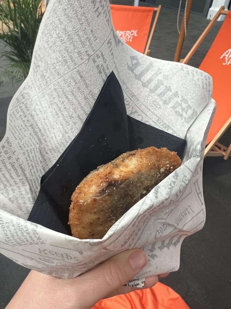 Fried sardine at London’s Sicilyfest