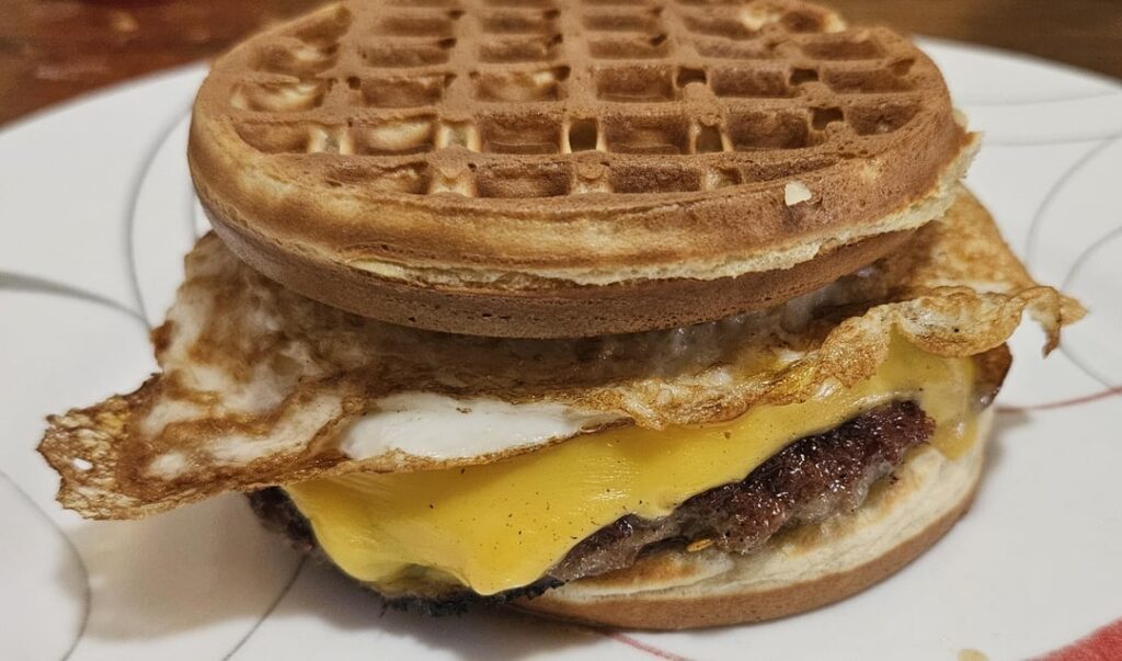 Breakfast sandwiches.