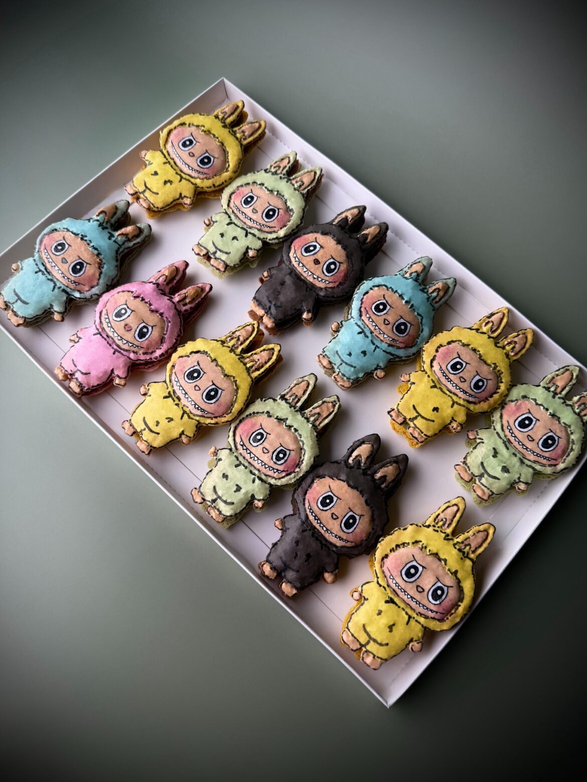 My first batch of Labubu macarons