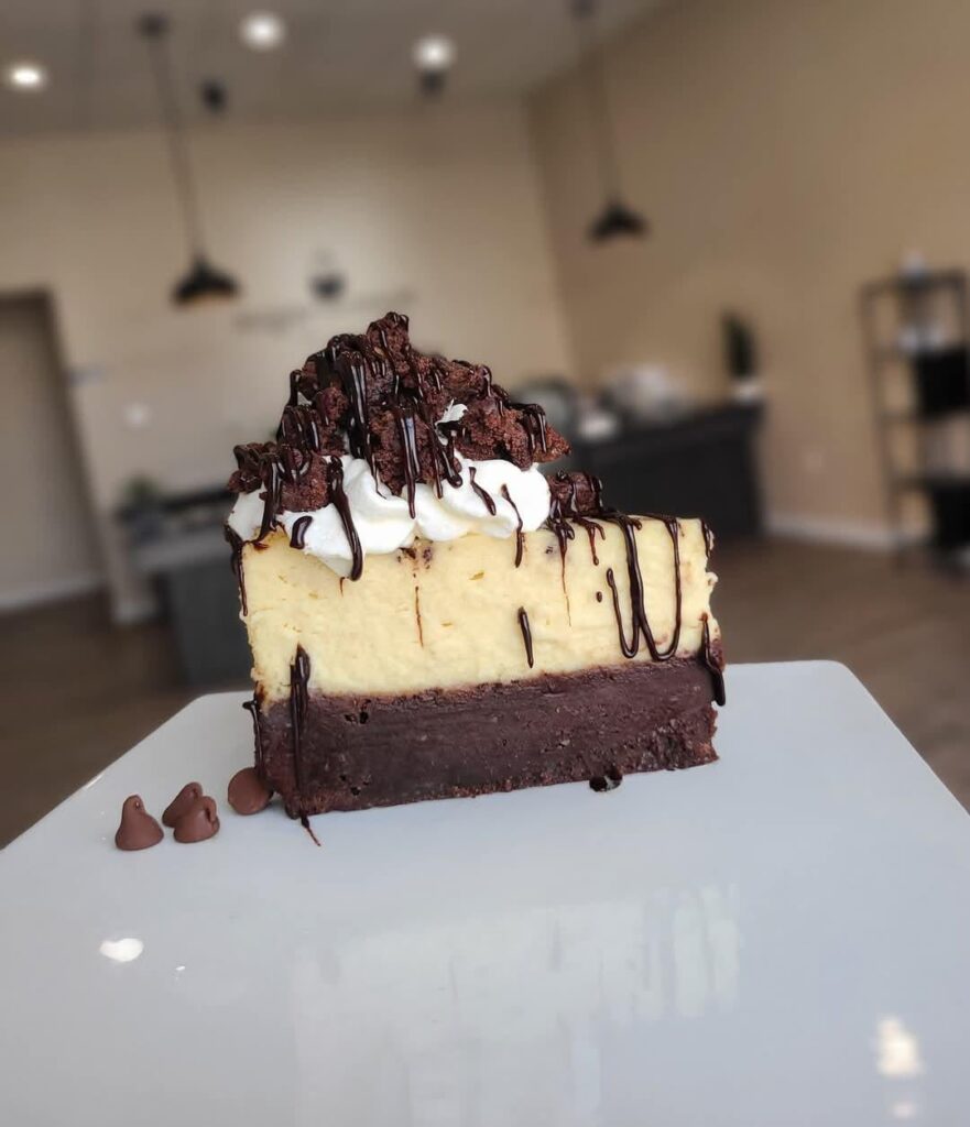 Brownie cheesecake from Sugardemon in La Salle, IL :)
