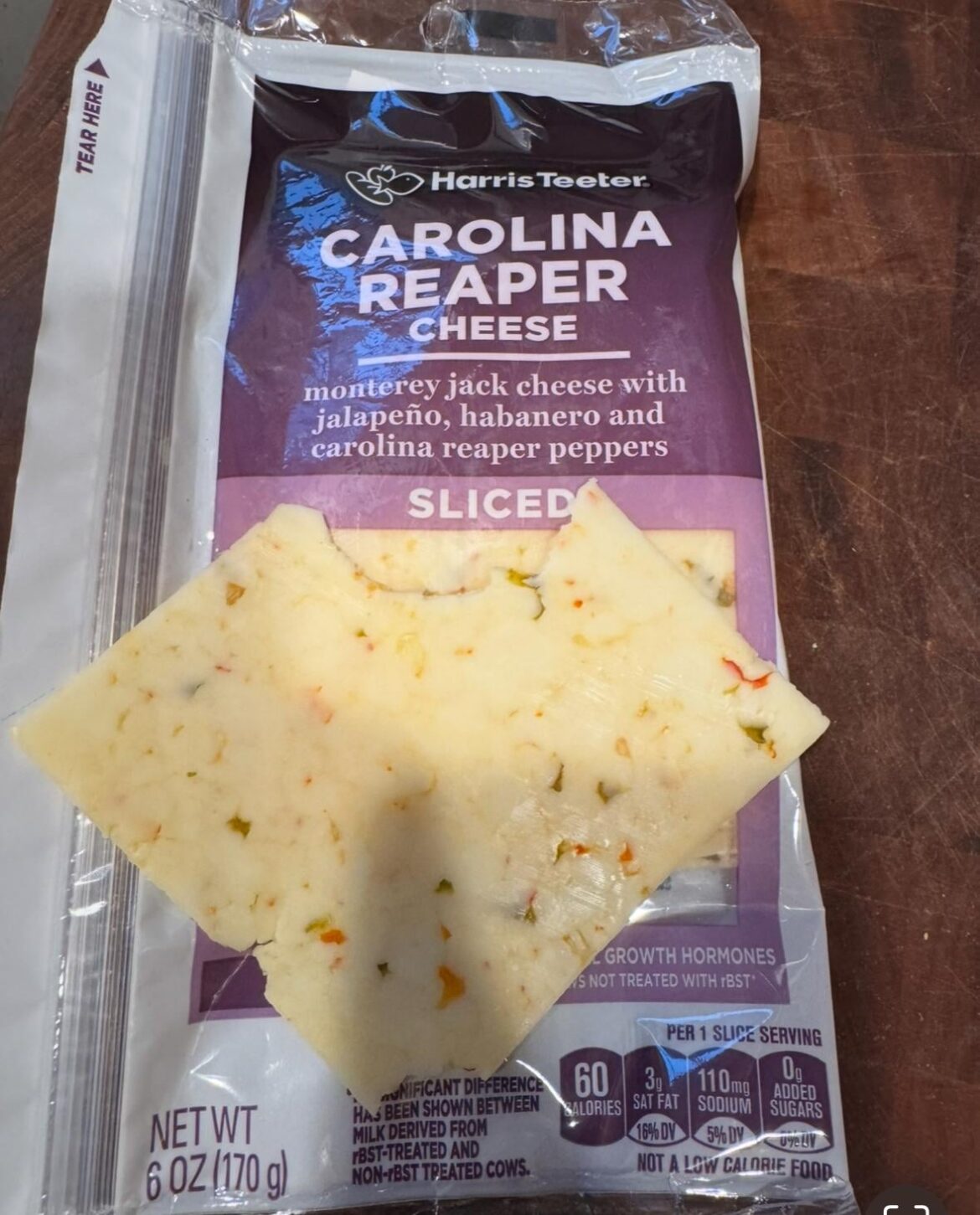 Generic brand Harris Teeter grocery store “reaper” cheese slices