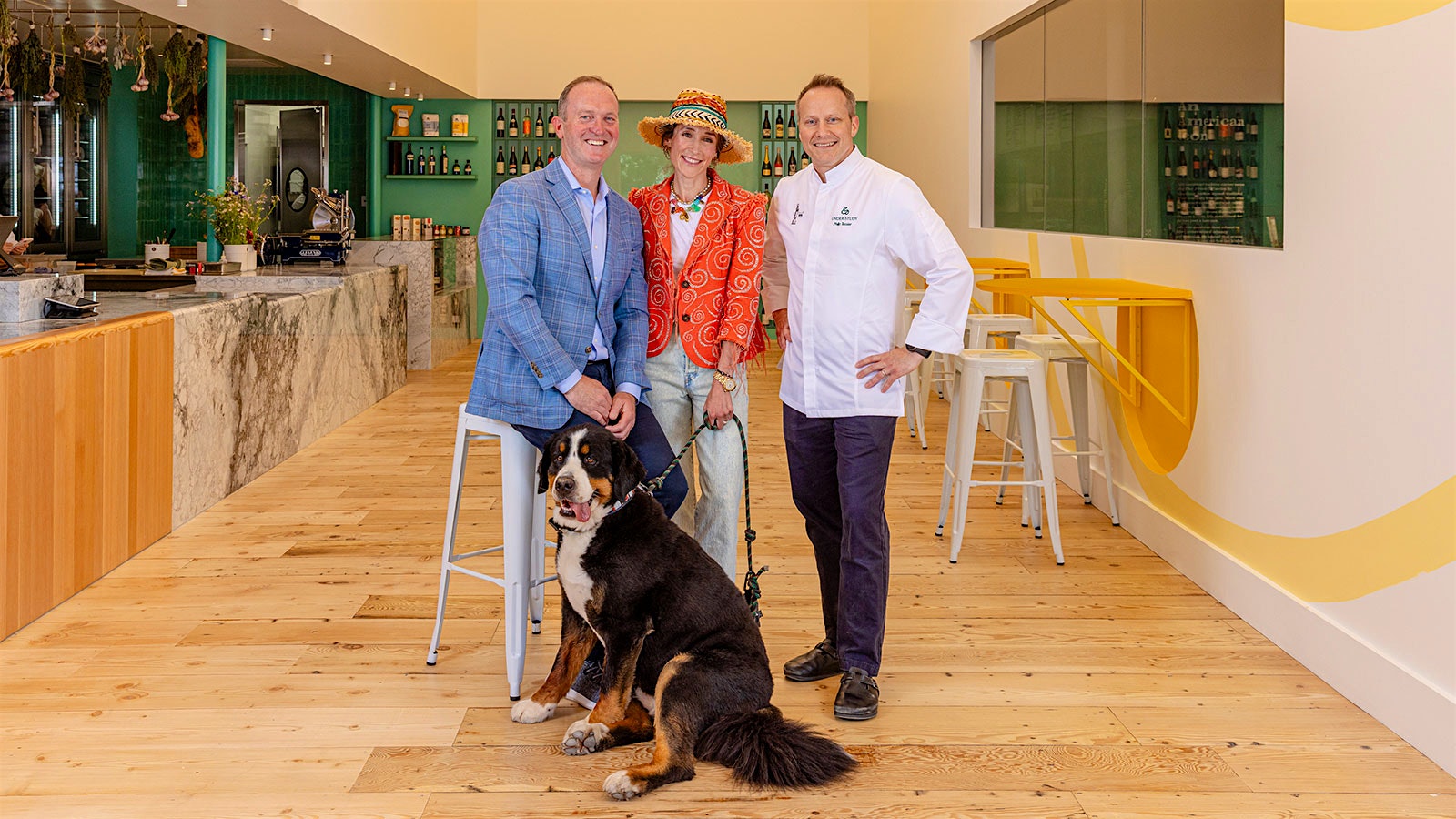  From left: managing partner and director of operations Justin Williams, owner Samatha Rudd and chef Philip Tessier in Under-Study