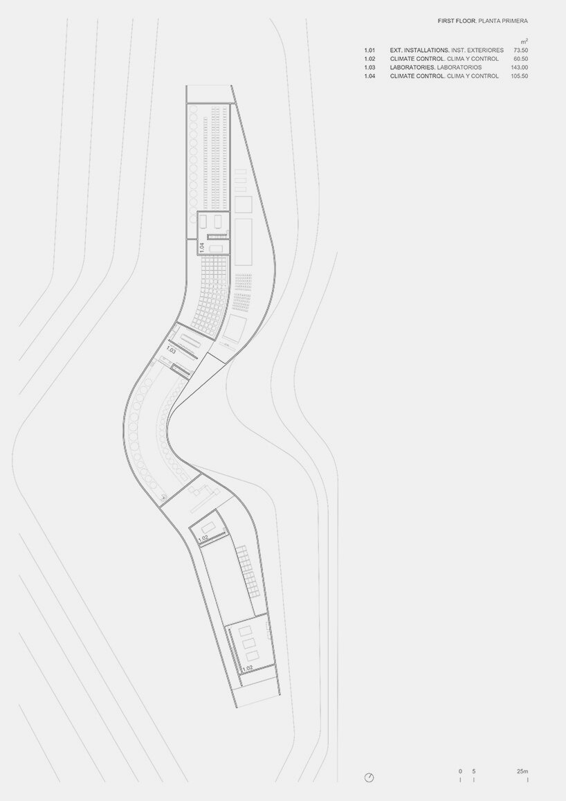 first floor plan by Fran Silvestre Arquitectos