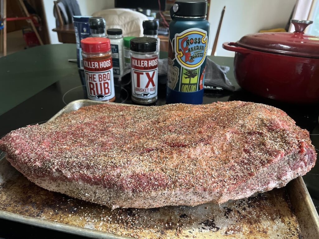 My fourth brisket in my easy bake oven..Er Smoker