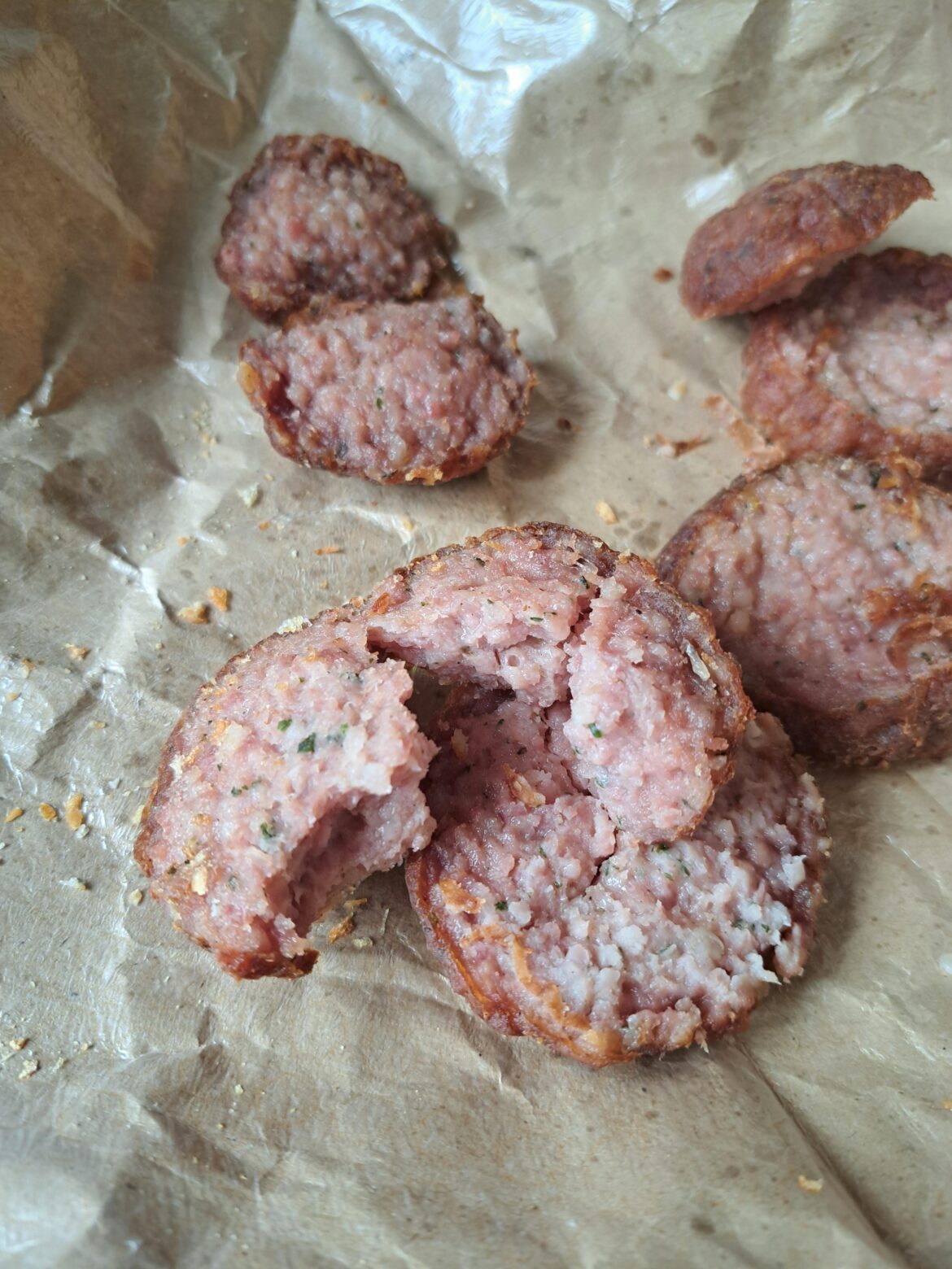 I microwaved this meatball, does it look cooked enough or am i gonna get a disease if i eat this?