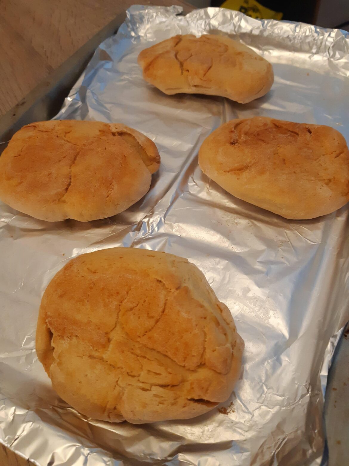 My partner tried to make naan bread.