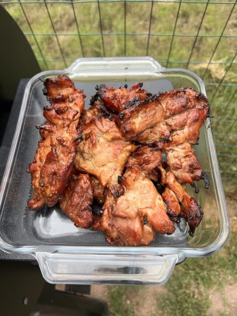 Anyone else like teriyaki smoked chicken thighs? Made some teriyaki chicken bowls with white rice n corn was very tasty