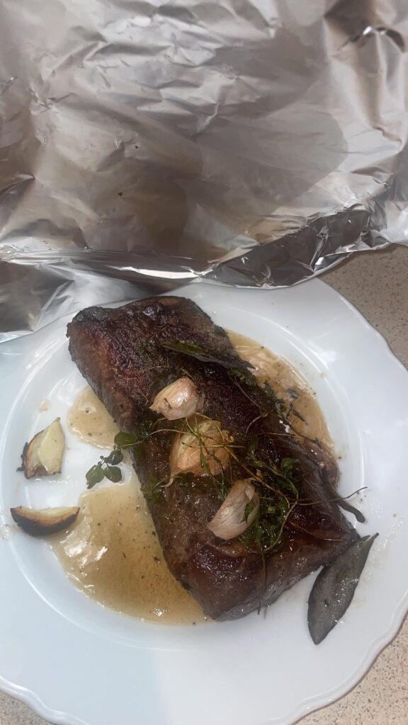 First time working with boneless beef rib.