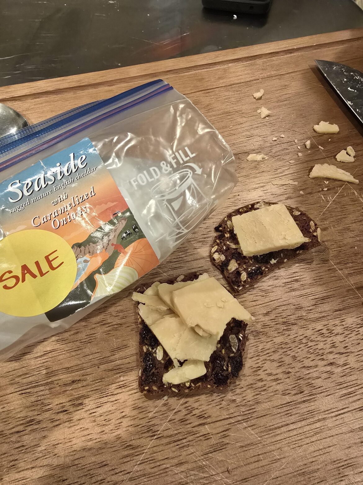 Seaside caramelized onion cheddar