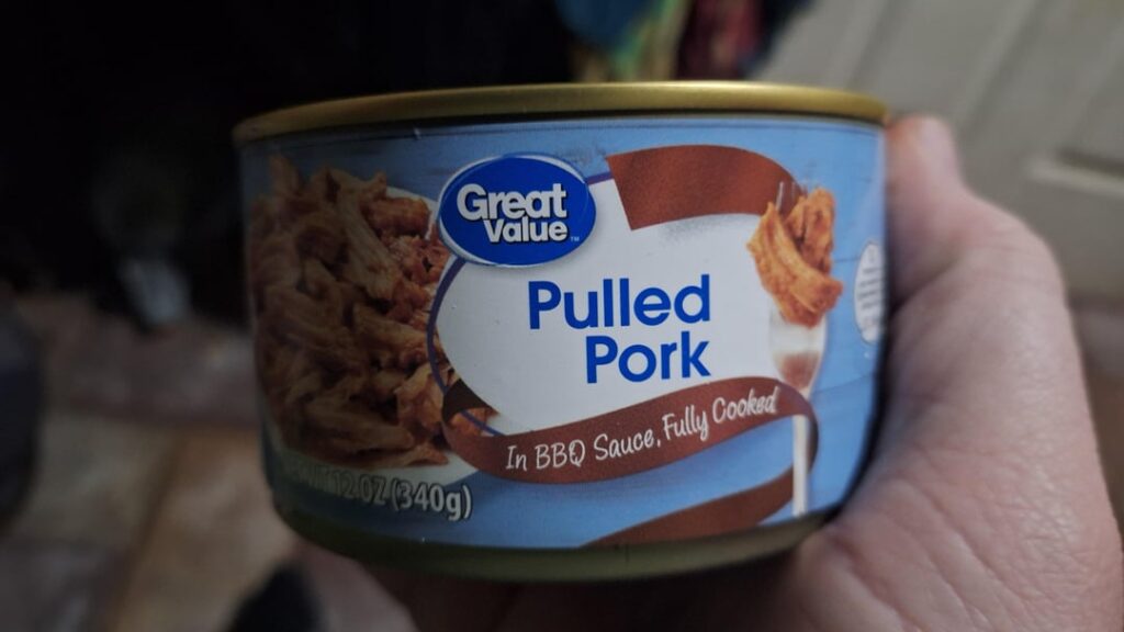 Canned Walmart pulled pork Canned Walmart pulled pork