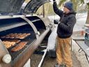 Features Restaurant co-owner Chris Haynes has started a barbecue catering business that uses a 1,000-gallon smoker. (Cory Smith/Beacon Herald)