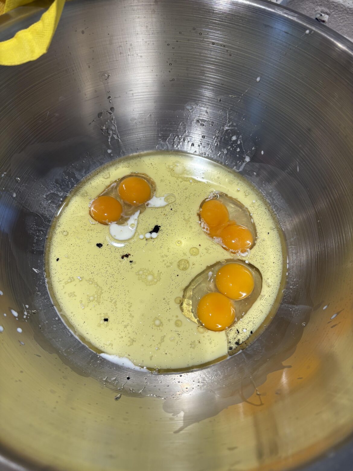 Making a boob cake for a bachelor party and ALL the eggs came out double yolked!
