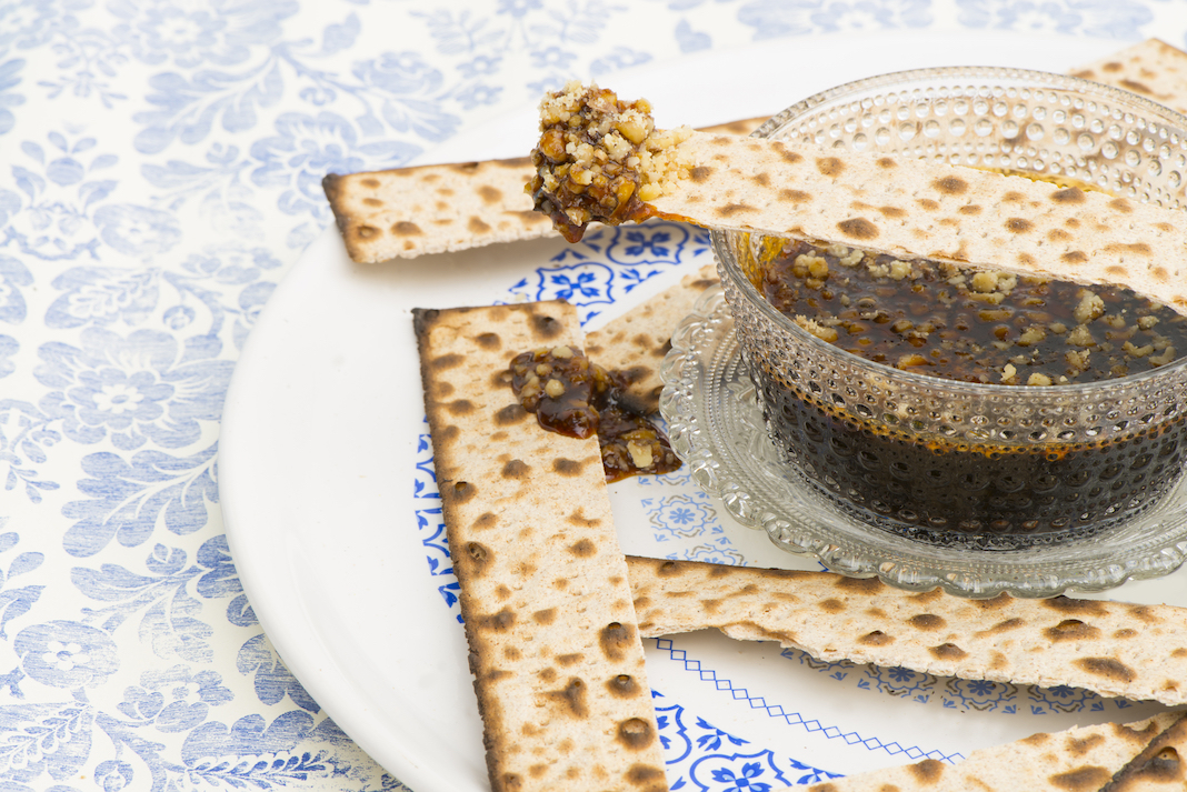Haroseth with matzo