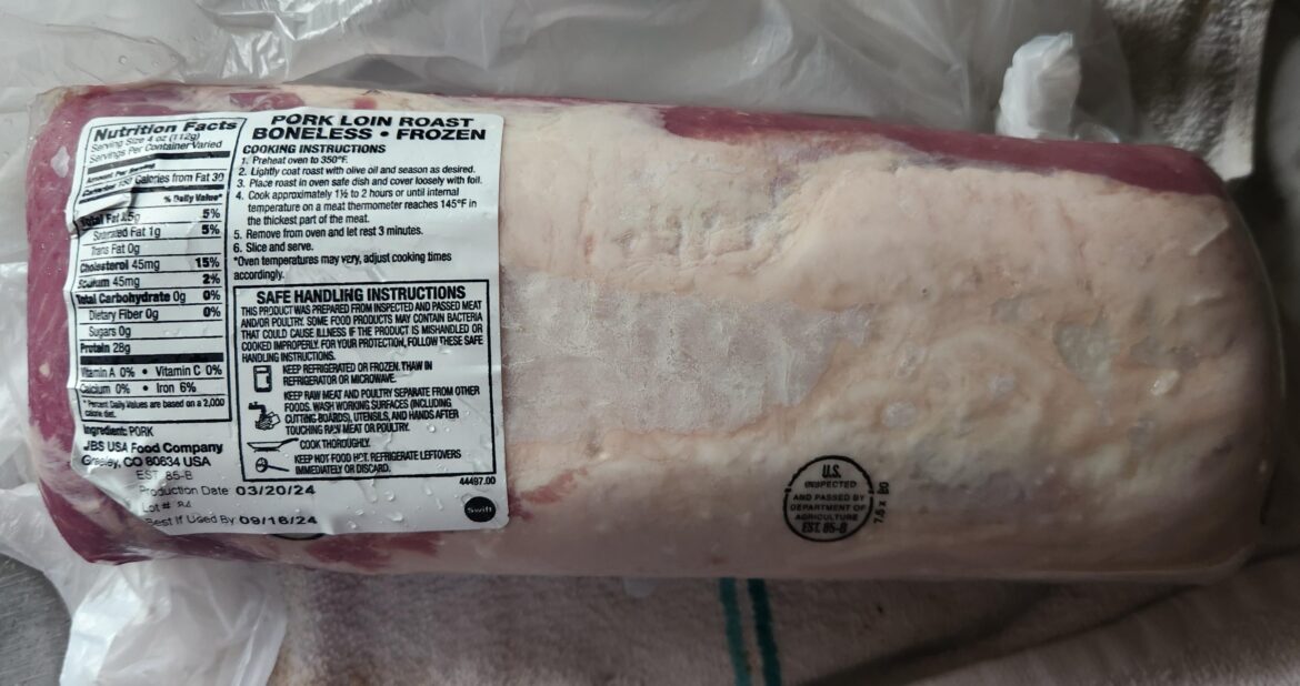 Ideas for cooking a large boneless pork loin roast?