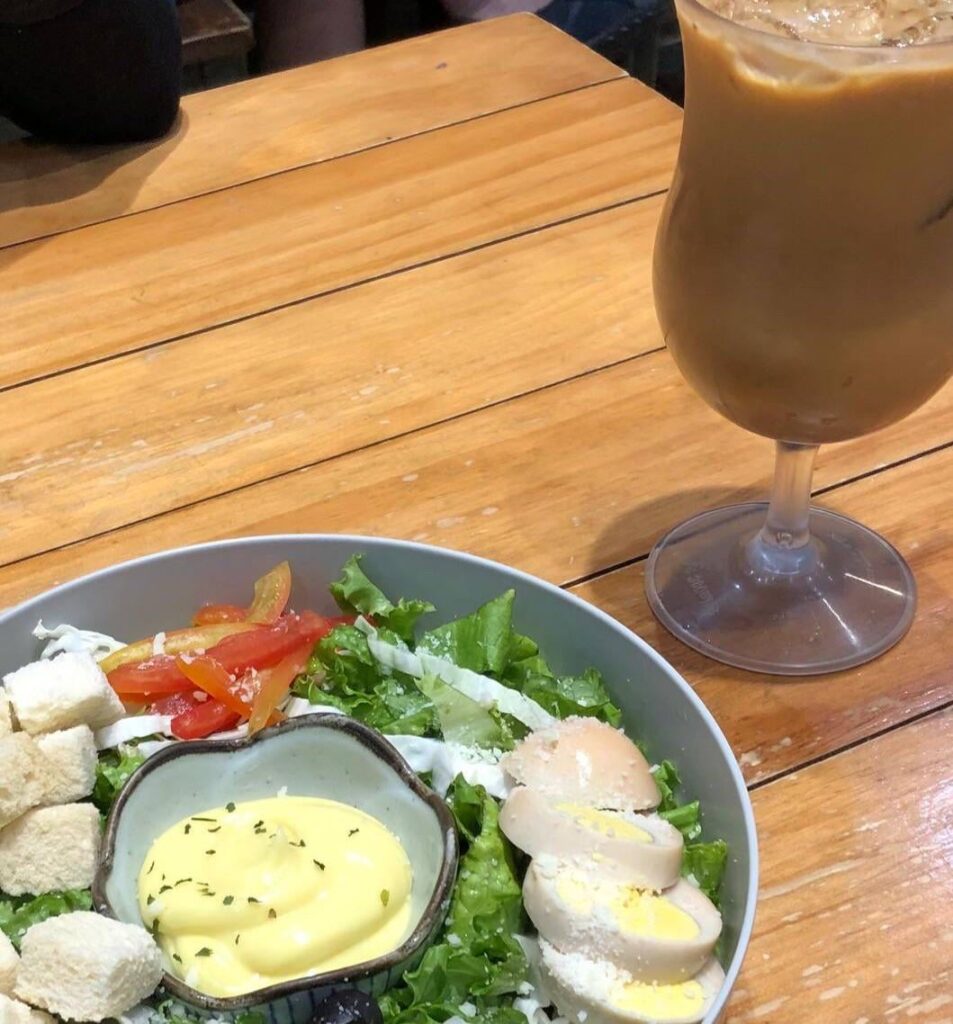 Homemade Caesar salad