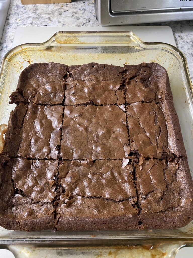 Husband made me brownies!