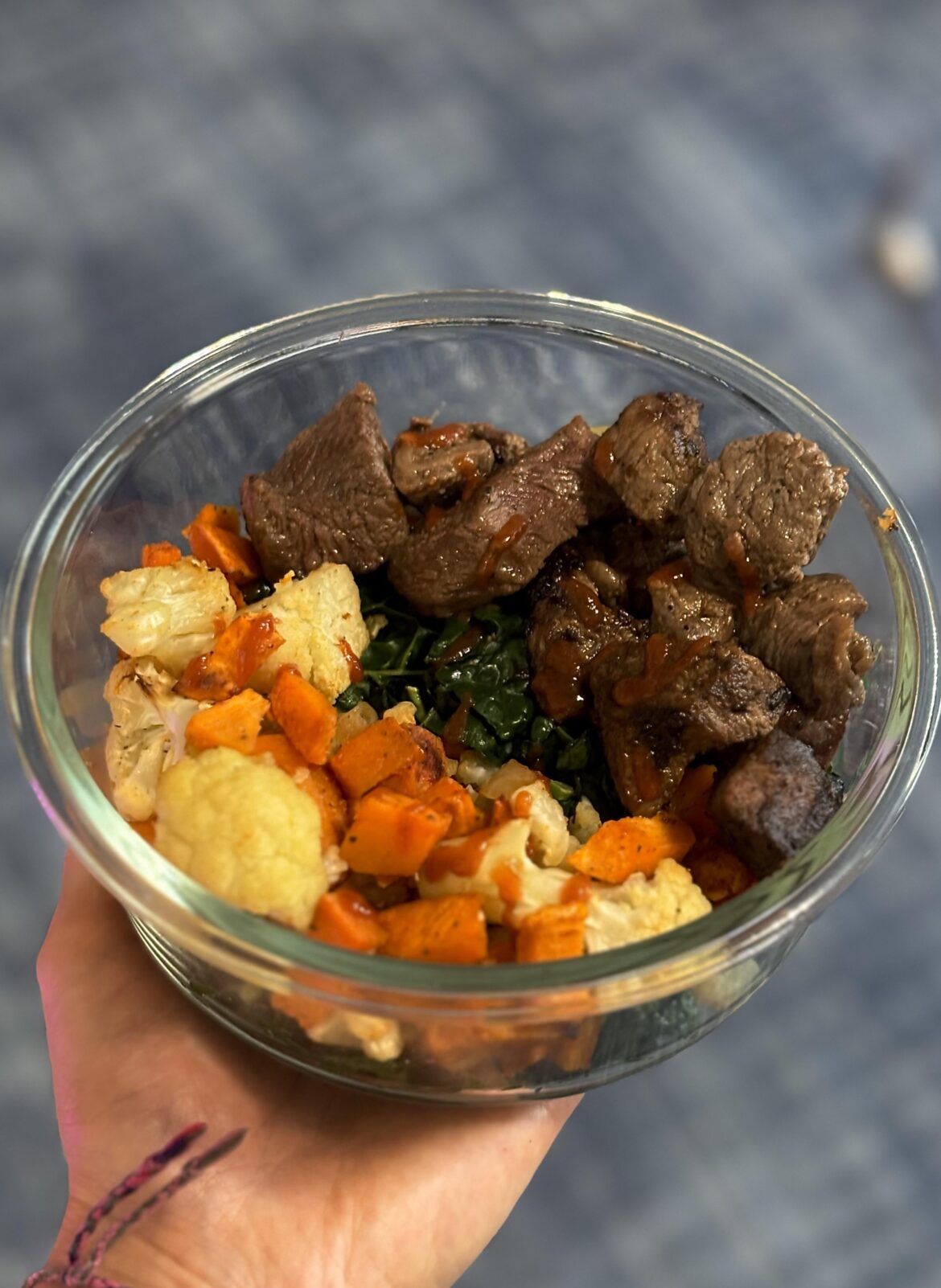 Steak & sweet potato hash