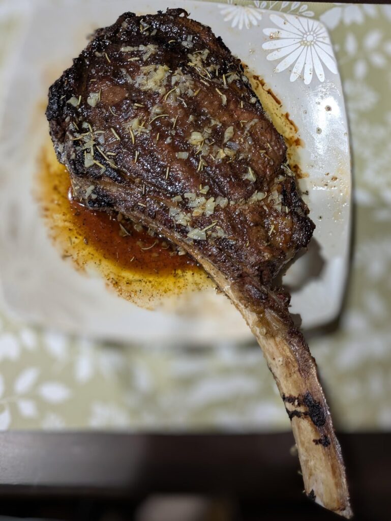 Tomahawk Dinner tonight!