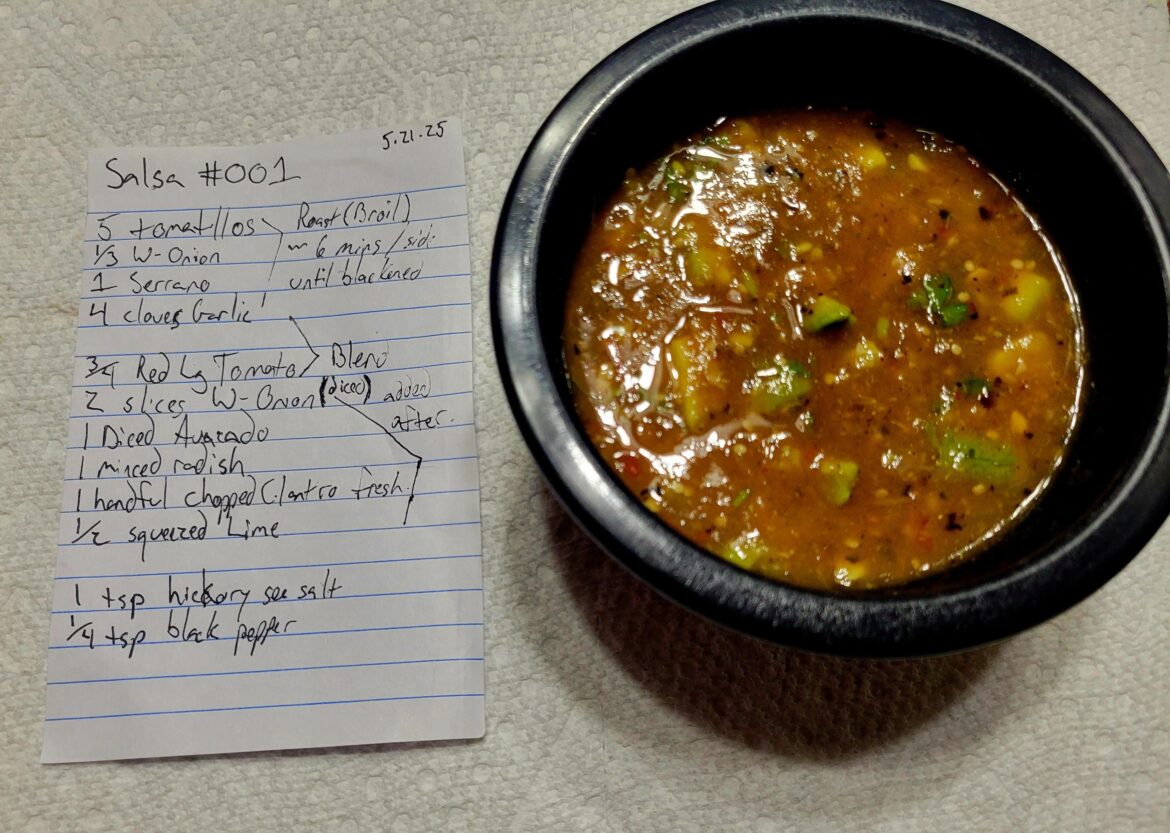 First Homade Salsa #001.