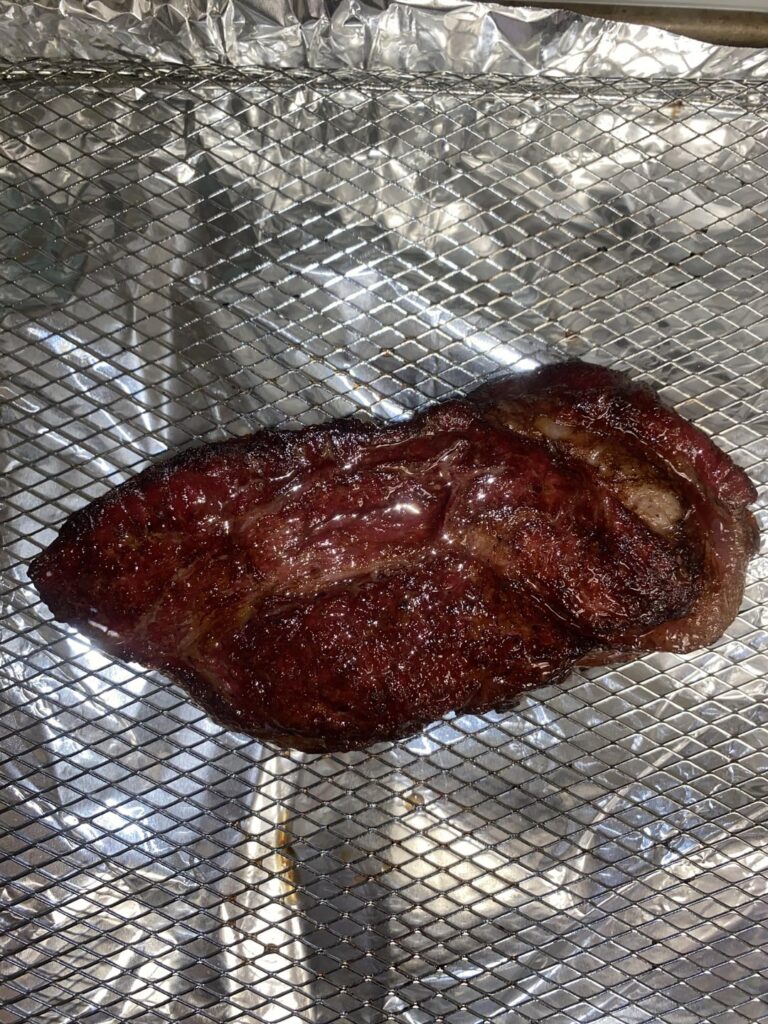 Reverse Seared a steak for my buddies dog