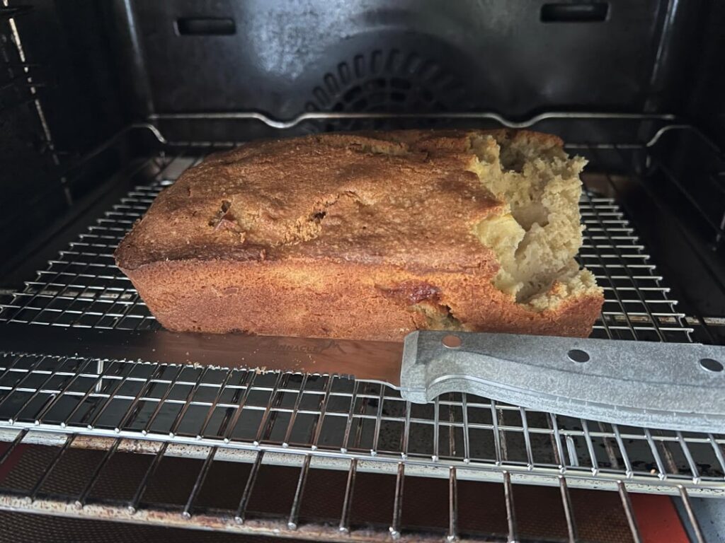 Apple pound cake (ignore Doug's bite)