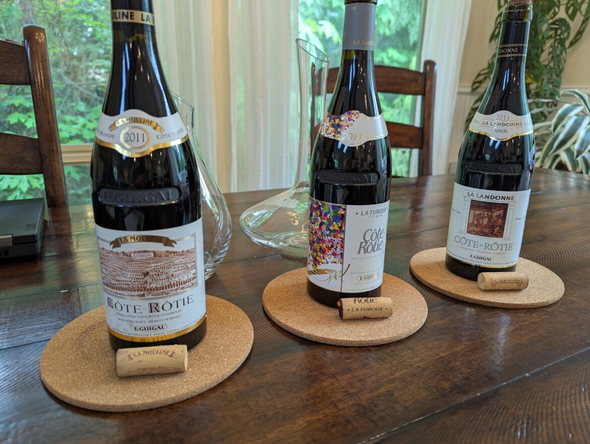 2011 La Las with a roast lamb. 2011 La Las with a roast lamb.