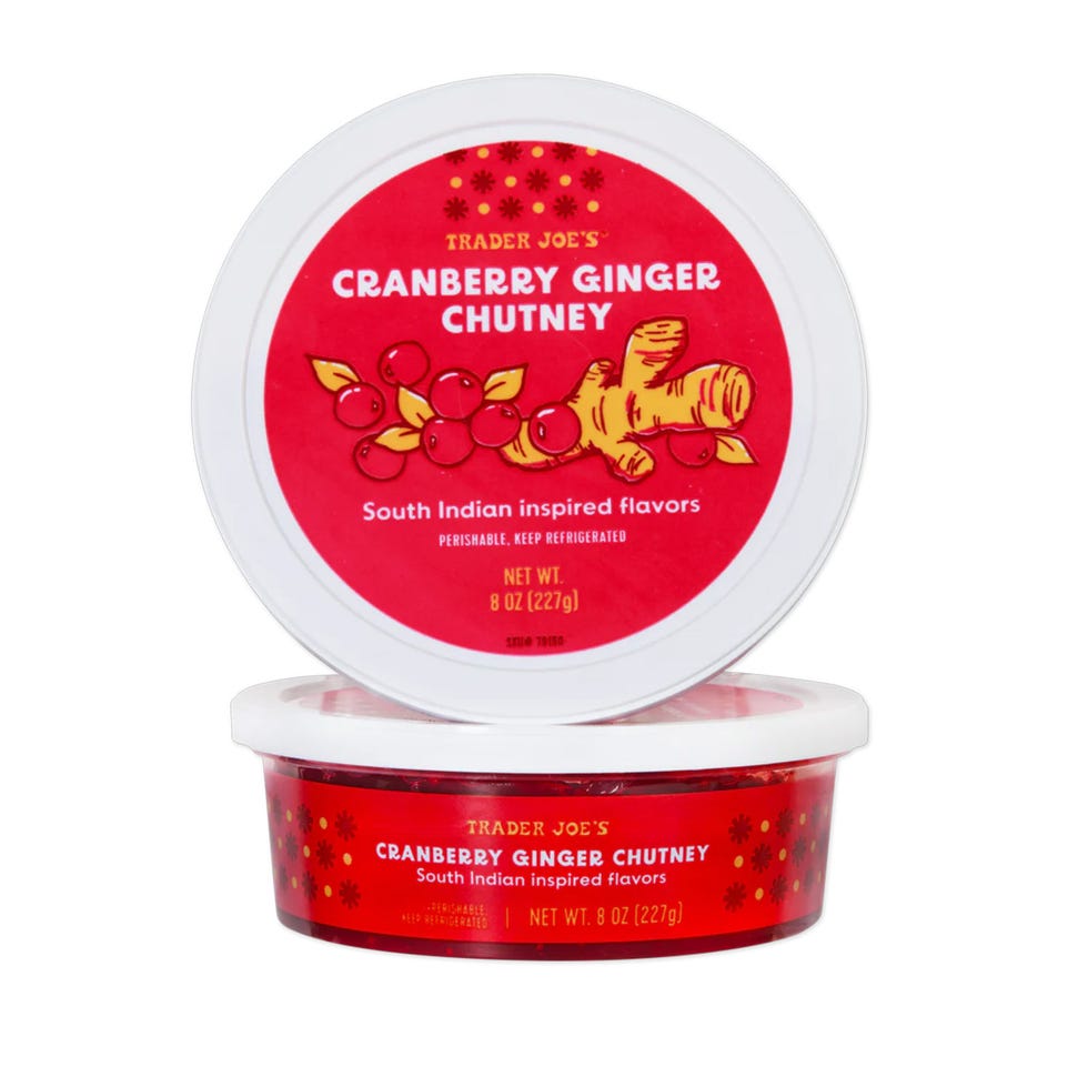 trader joes holiday products 2024 cranberry ginger chutney