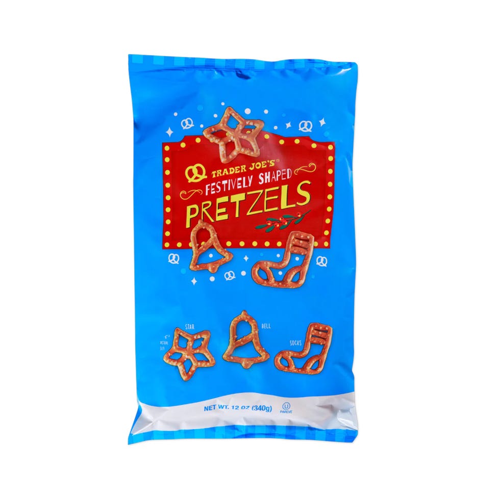 trader joes holiday products 2024 festively shaped pretzels