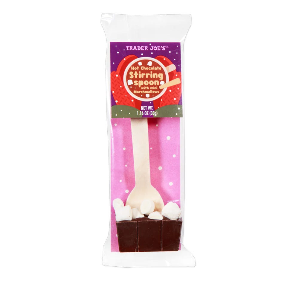 trader joes holiday products 2024 hot chocolate stirring spoon