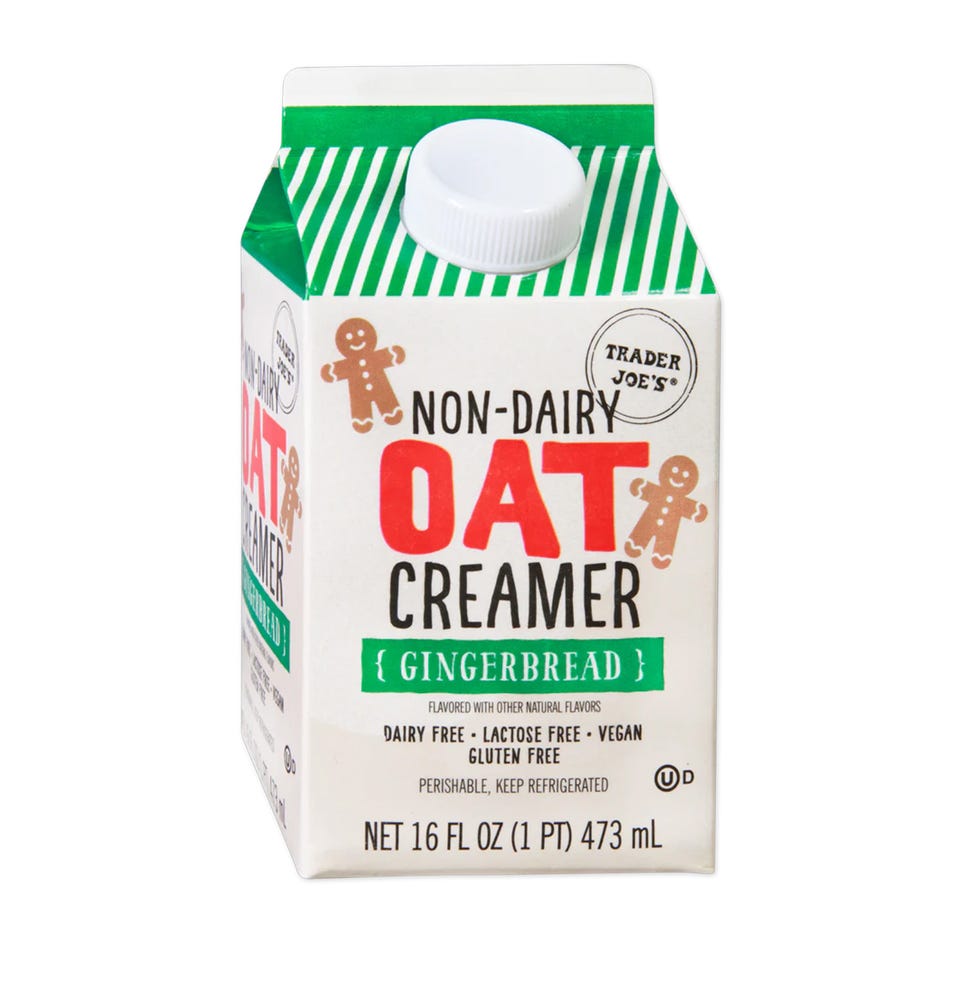 trader joes holiday products 2024 nondairy oat creamer gingerbread