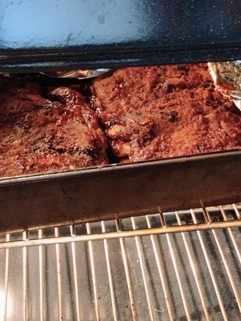 Homemade ribs and mash