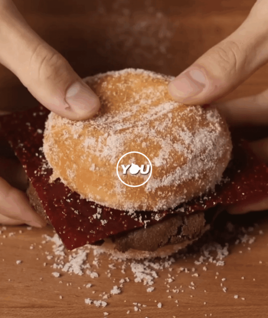 "Dessert disguised as dinner" from an Instacart ad.