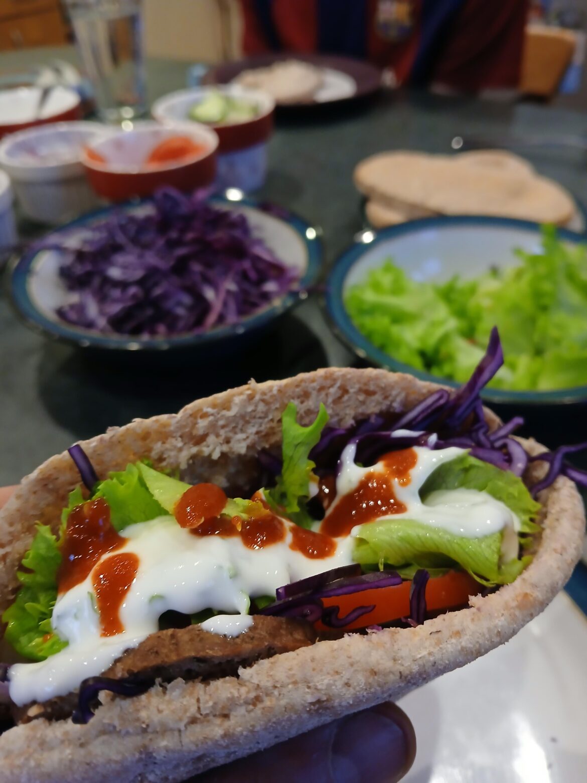 Home made doner kebab