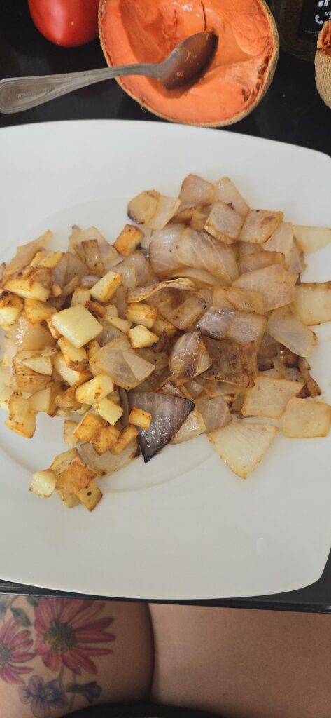 My plate vs. My husbands plate