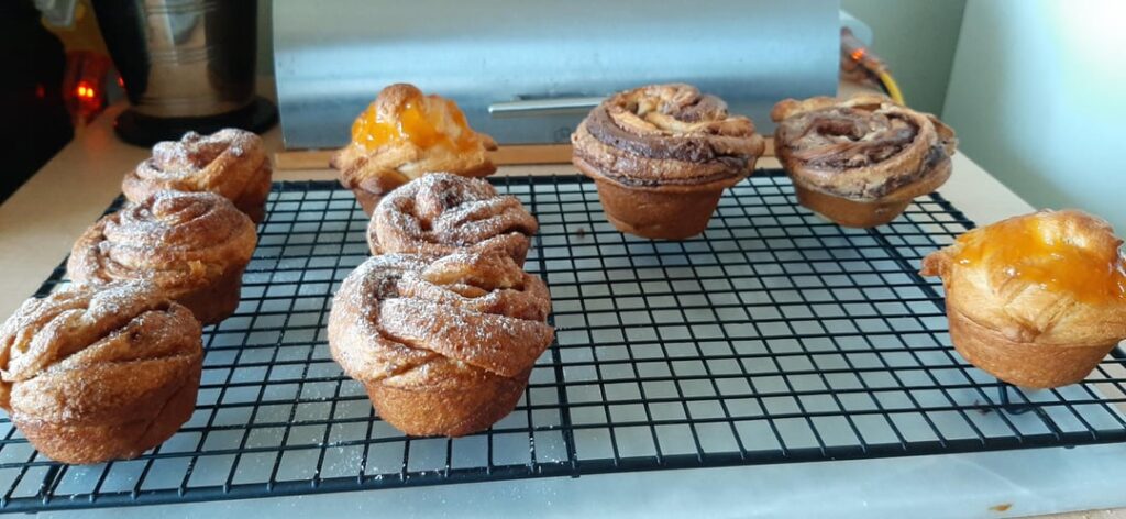Freshly baked Cruffins