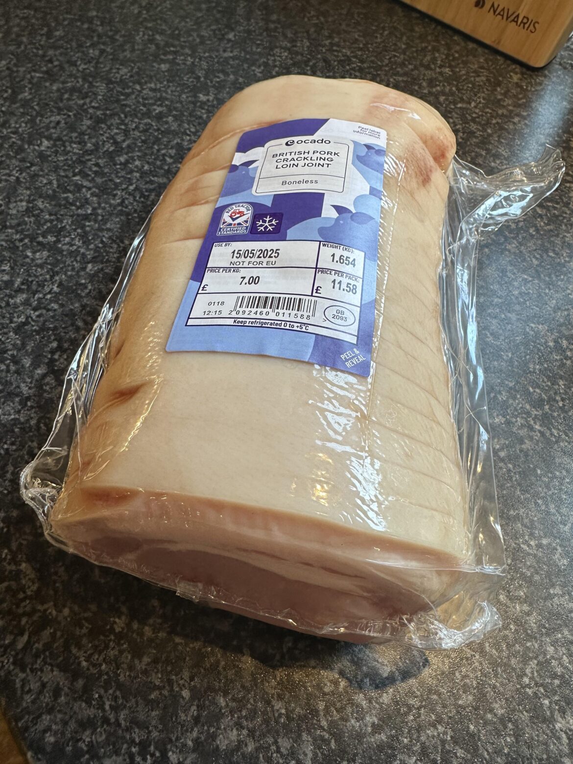 Fatty Pork loin joint