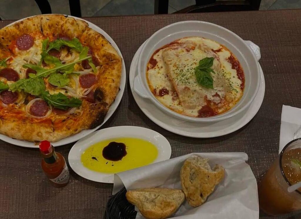 Pizza and lasagna is all it takes to lighten up my day