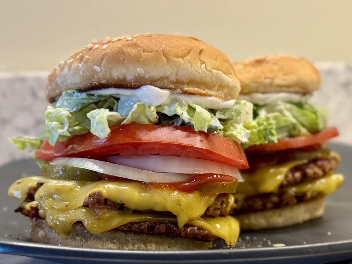 Homemade Double Whopper Jr. w/ Cheese