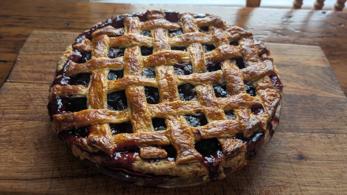 I made Stella Parks' Cherry Pie from Bravetart.