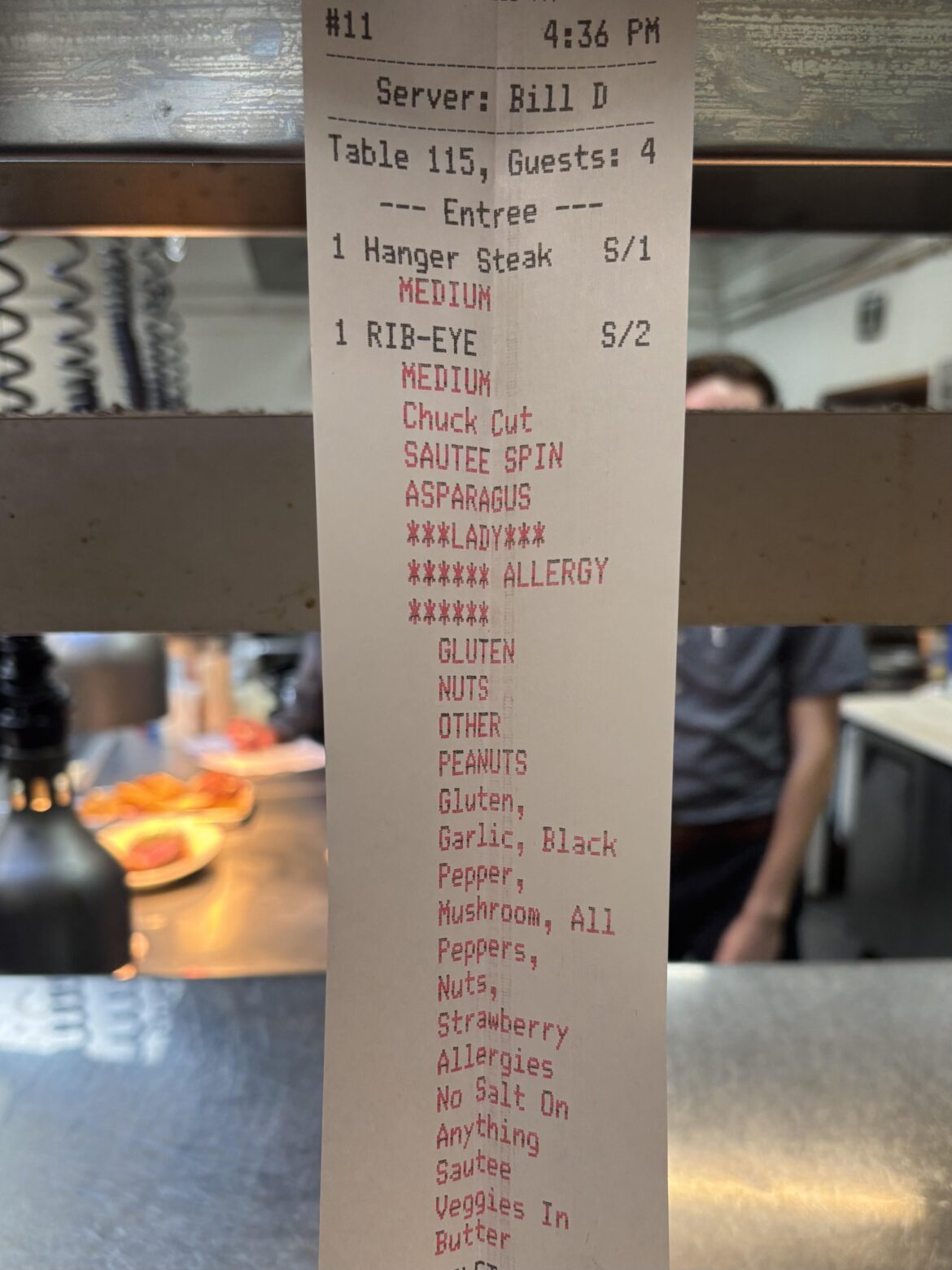 36 minutes into service and we get this.