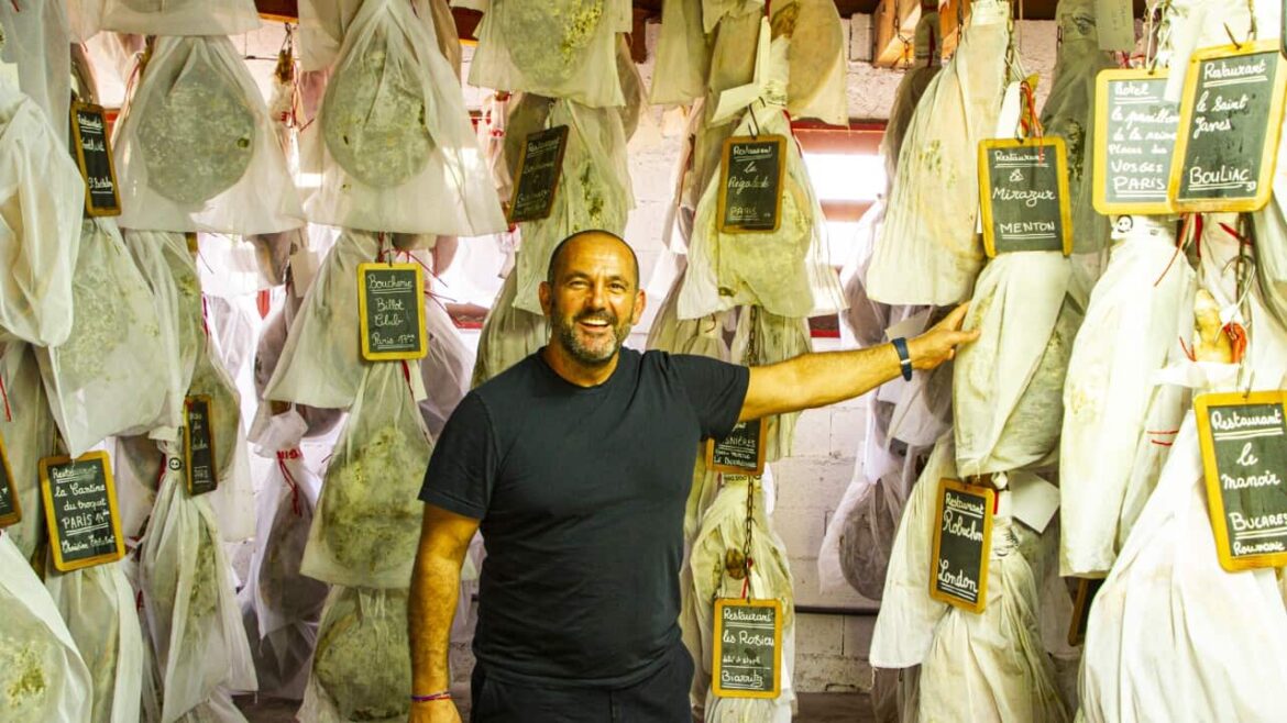 Guillaume Brahimi with jamon