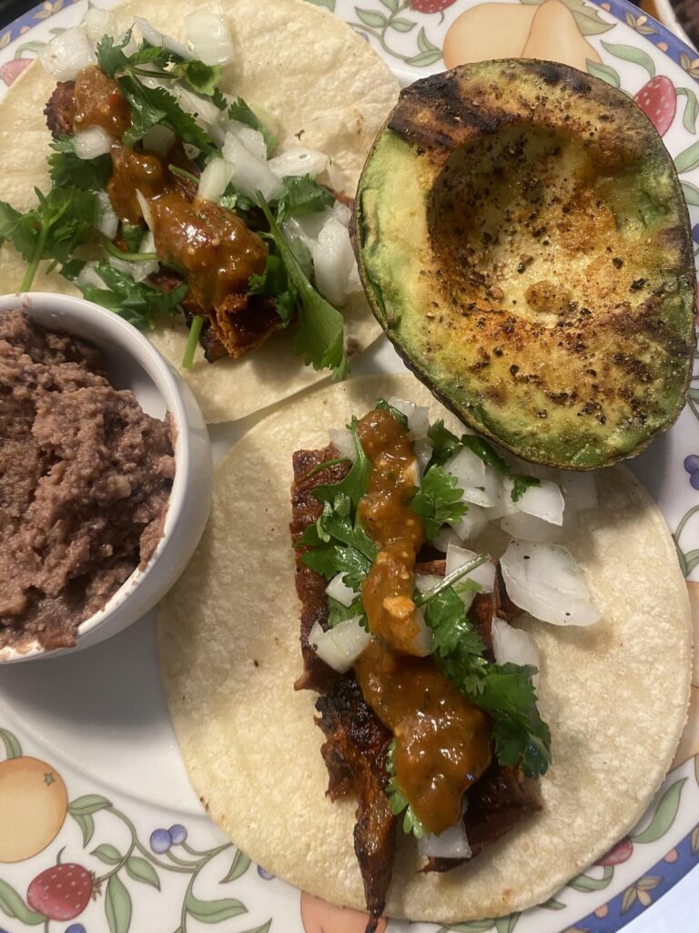 Tacos Arachera Marinada w/ a homemade salsa