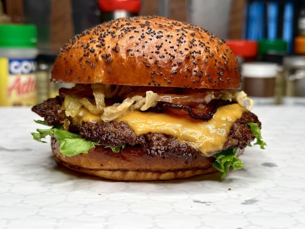 Homemade smash burger Homemade smash burger