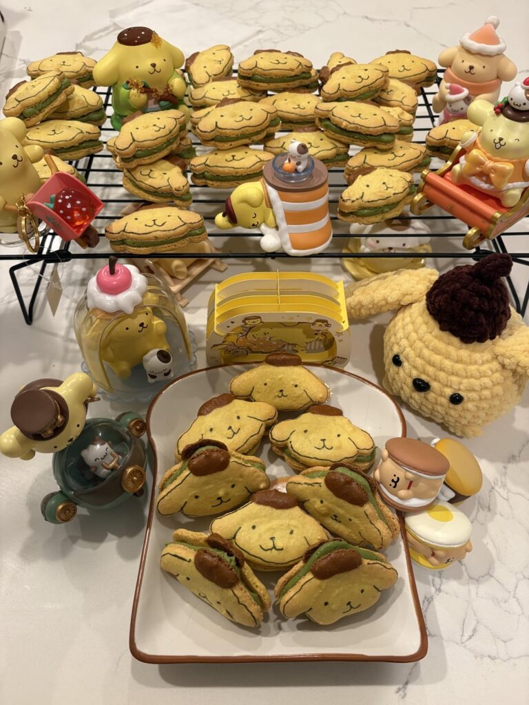 Experimenting with fun macaron designs!