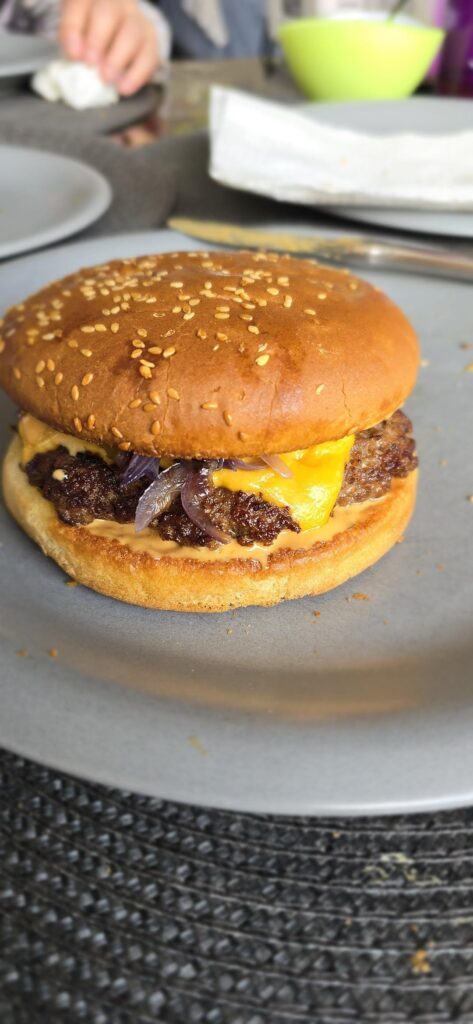 Some smash burgers I made a while ago